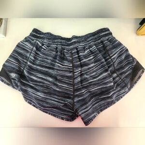 Lululemon Sz 8 Gray Womens Running Short Lined